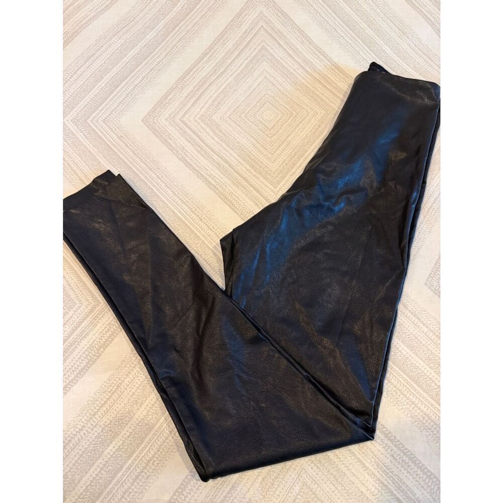 Commando Control Faux Leather Pull-On Ankle Leggings – Black – Size Small – NWT